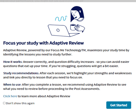 FocusMe™ Adaptive Review Technology