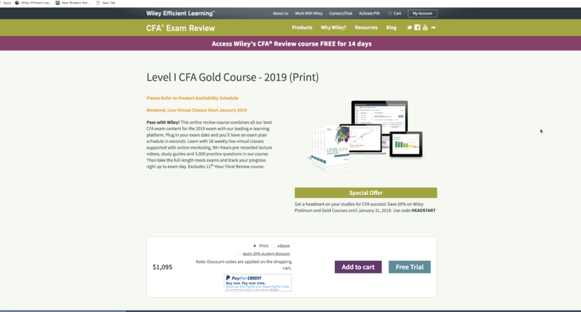 CFA Gold Course Tutorial
