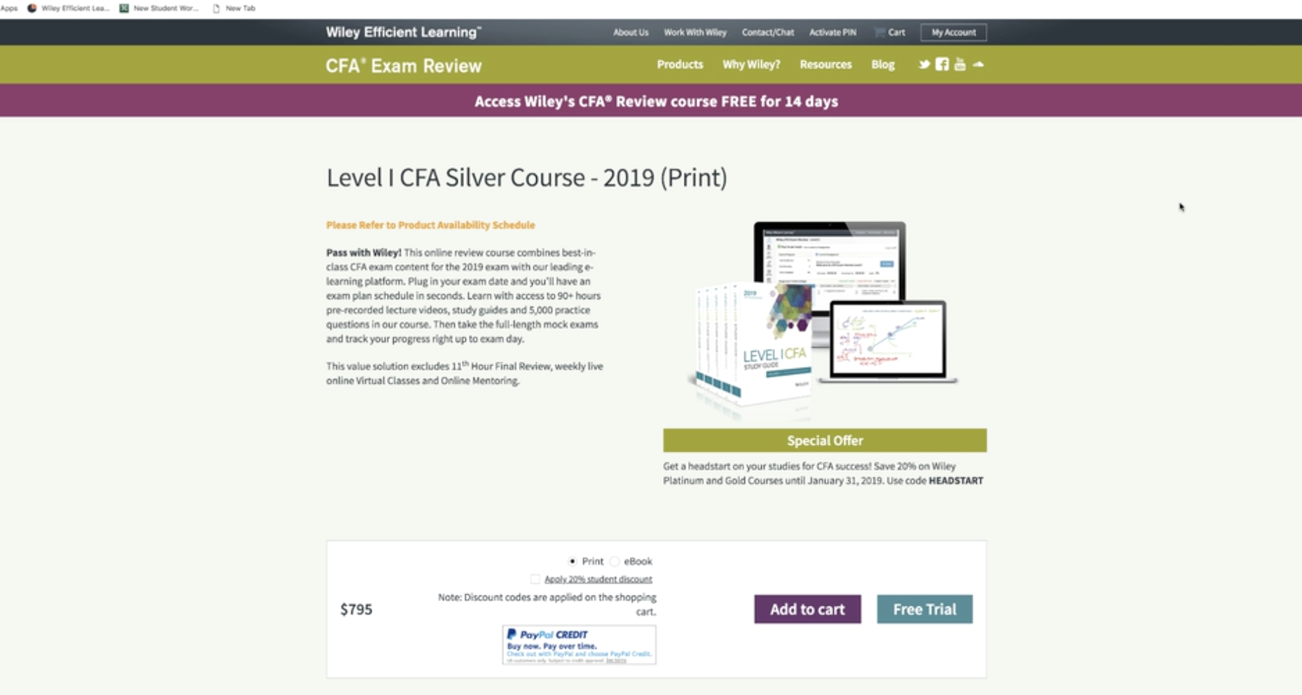 CFA Silver Course Tutorial