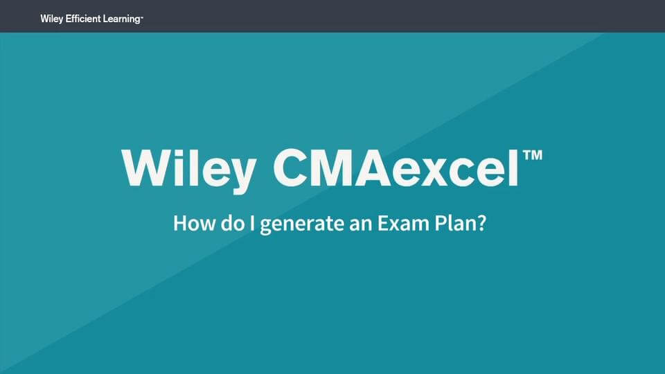 How do I generate an Exam Plan?