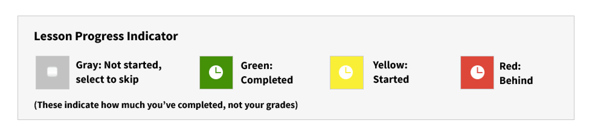 Lesson Progress Indicator